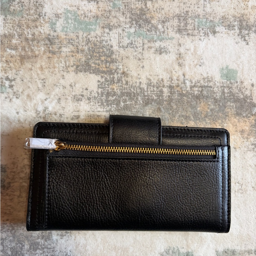 Fossil Black Leather Clutch Wallet - Picture 3 of 3